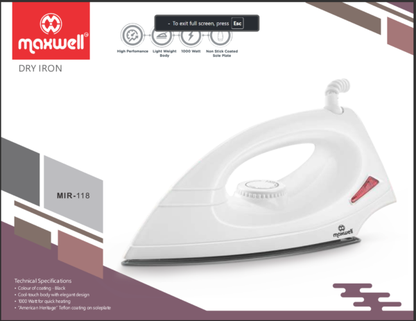Transform Your Ironing Routine with Our Premium Electric Iron
