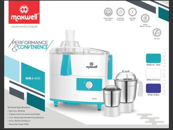 Powerful 3-in-1 Juicer Mixer Grinder
