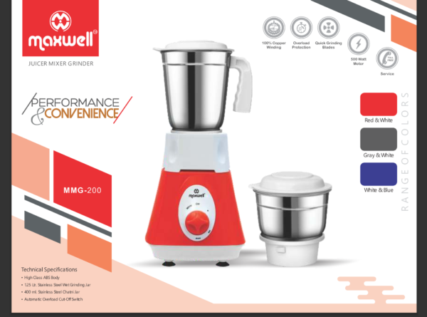 Powerful 3-in-1 Juicer Mixer Grinder