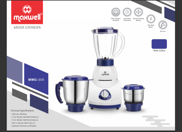Powerful 3-in-1 Juicer Mixer Grinder