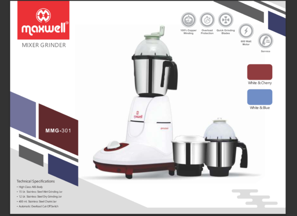 Powerful 3-in-1 Juicer Mixer Grinder