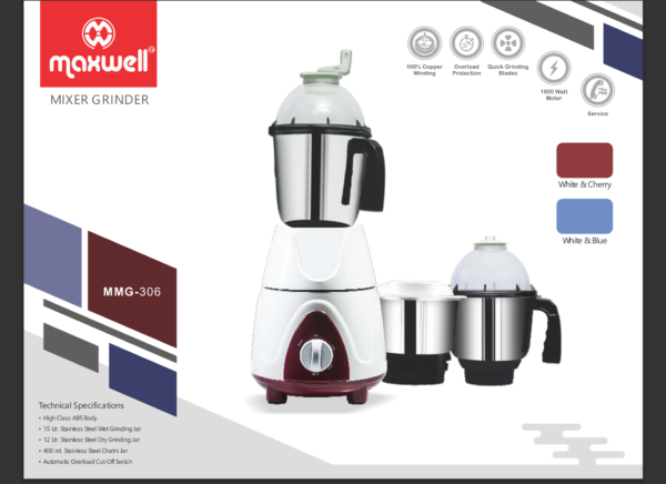 Powerful 2-in-1  Mixer Grinder