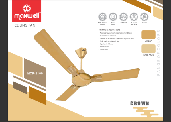 Maxwell Ceiling Fan (MCF-2109)