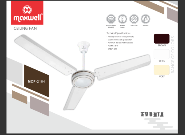 Maxwell MCF-2104 Ceiling Fan