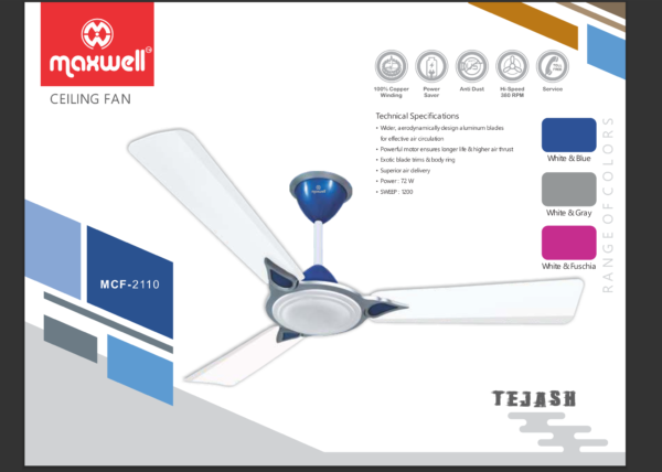 Maxwell MCF-2110 Ceiling Fan