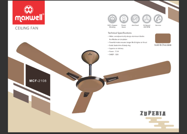 Maxwell MCF-2108 Ceiling Fan