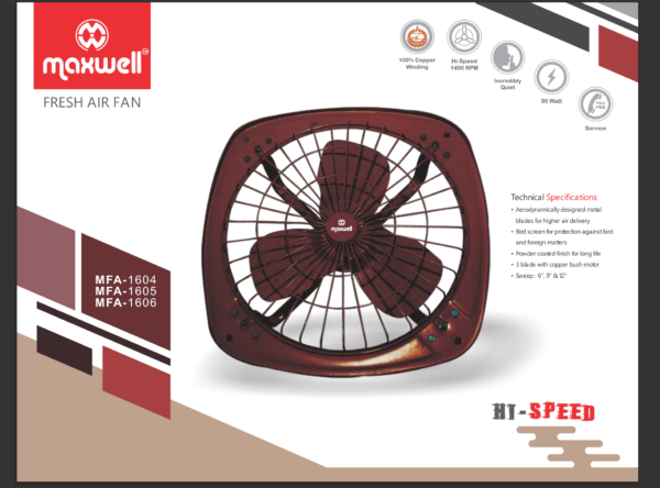 Maxwell Fresh Air Fan Series
