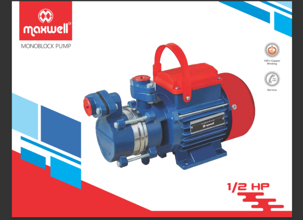 Maxwell 1/2 HP Monoblock Pump